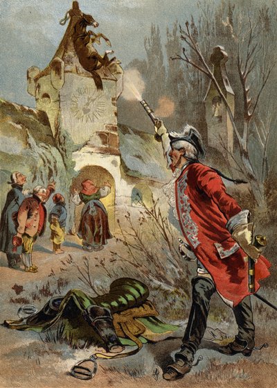 Illustrazione per Le avventure del barone di Münchhausen da European School